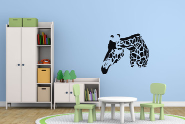 Giraffe Wall Decal Home Decor - Safari Vinyl Sticker - Zoo Animal Decoration