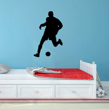 Soccer Decal - Vinyl Wall Decor For Teen, Boy's Bedroom or Playroom - Sports Decorations