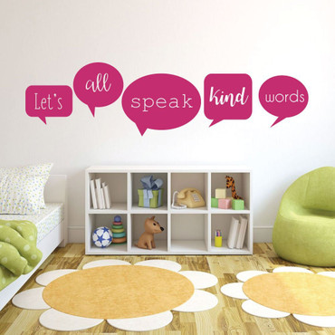 Song Lyrics Christian Hymn Lets All Speak Kind Words Vinyl Wall Art Decals
