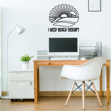 'I Need Beach Therapy' Vinyl Wall Decal
