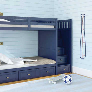 Baseball Bat Growth Chart Vinyl Wall Decor