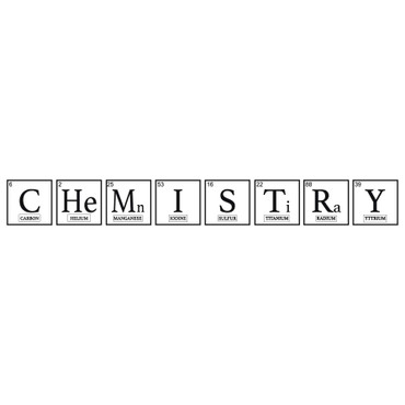 Chemistry Themed Vinyl Sticker Wall Decal