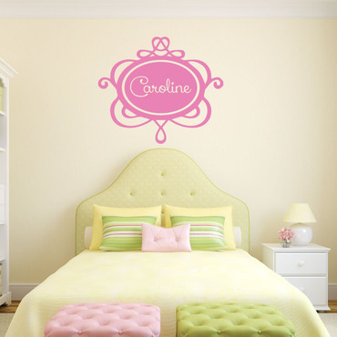 Custom Name Decal for Girls - Personalized Vinyl Wall Decor for Teenager or Baby, Infant, Young Child's Nursery, Bedroom, or Playroom