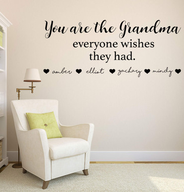 Grandma Gift Wall Decal