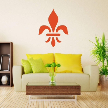 Fleur De Lis Wall Decal Vinyl Decor Sticker for Living Room, Bedroom, Kitchen, Office