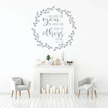 Inspirational Wall Decals - God Will Use You - Dieter F Uchtdorf - Vinyl Sticker for Home Decor or Living Room Decoration
