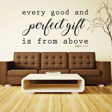 James 1:17 Christian Wall Decal