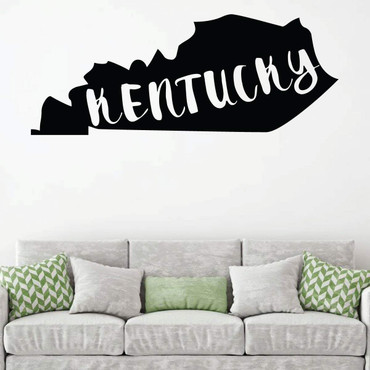 Kentucky Wall Decal - State Silhouette Vinyl Art for Home Decor, Living Room or Family Room Decoration