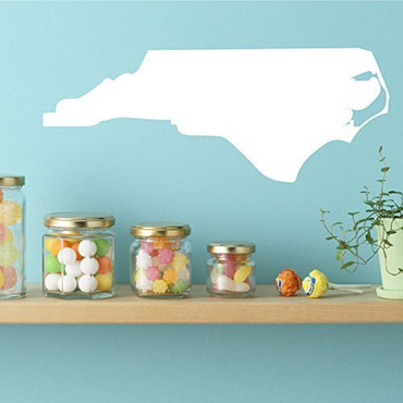 North Carolina State Decal- Vinyl Wall Decor - Raleigh North Carolina, Southeastern State
