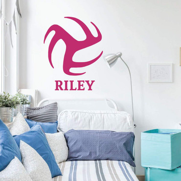 Personalized Volleyball Vinyl Wall Decal