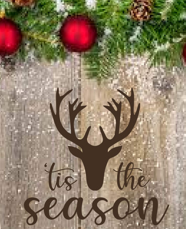 Tis The Season Christmas Wall Decal Decoration