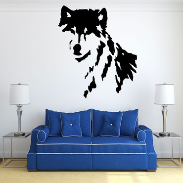 Wolf Wall Decal - Vinyl Wall Decal for Bedroom, Living Room, Craft Room or Office Decor