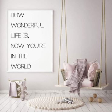 'Your Song' Wall Decal ' Beautiful Song Lyrics Vinyl Lettering - Music Themed Mural Sticker ' Nursery Room, Bedroom