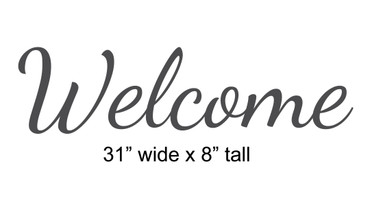 Custom Request Vinyl Wall Decal - "Welcome" and "RELAX  UNWIND  STAY AWHILE" - Vinyl Sticker Decoration