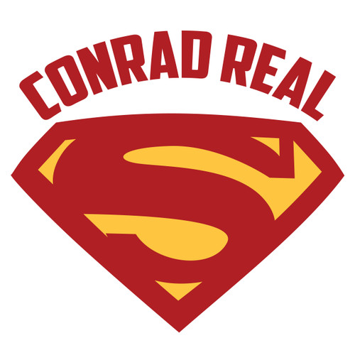 Custom Request Superman Logo Decal with Personalized Name Above - 14.85 inches wide by 13.5 inches tall