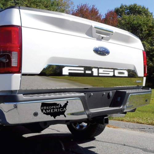 #ReopenAmerica Reopen America Bumper Sticker Vinyl Decal Political Statement