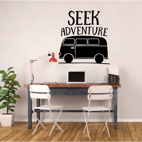 Adventure Wall Decal - Seek Adventure - Vinyl Wall Decoration For the Home, Office, or Classroom
