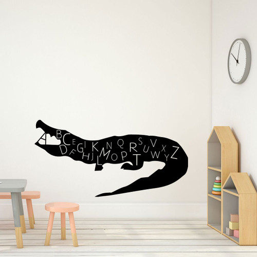 Alligator Alphabet Animal Children's Back to School Wall Decor