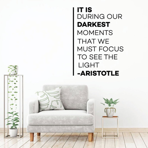 Aristotle Inspirational Wall Decal