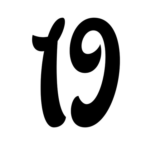 Custom Request | Address Number 19 | Black | 48 inches tall