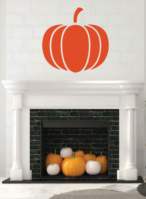 Halloween Decal - Vinyl Wall Art Pumpkin Decorations - Vinyl Wall Decal, Autumn, Fall Home Decor, Thanksgiving Decorations - Removable Vinyl Stickers - Use Indoor or on Outdoor Windows