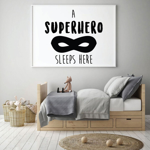 A Superhero Sleep Here