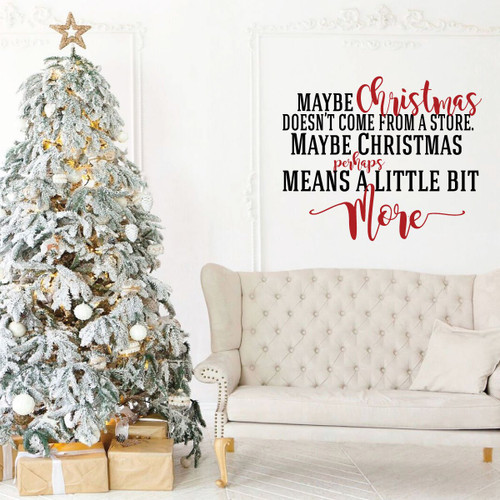 Christmas Vinyl Wall Decal Quote