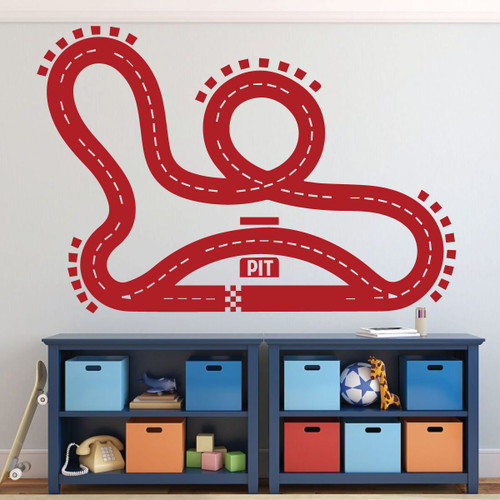 Race Track Vinyl Wall Sticker