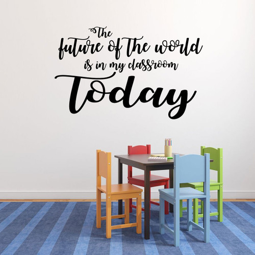 Vinyl Wall Sticker | Future of The World | Home Decor Sticker for Bedroom, Playroom| Small, Large Sizes | Black, Brown, Green, Gold