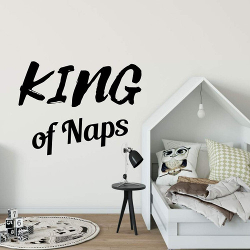Cute Vinyl Decal for the Baby's Room ' 'King of Naps - Great for the Nursery, Bedroom or kitchen