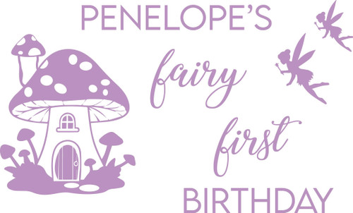 Fairy First Birthday with Name
