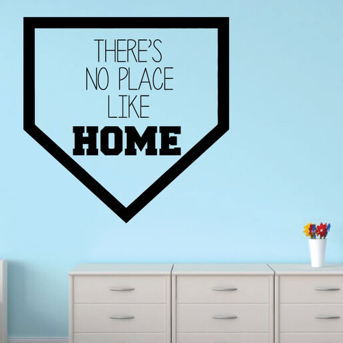 Family Wall Decal - There's No Place Like Home - Vinyl Art for Living Room, Bedroom or Home Decor