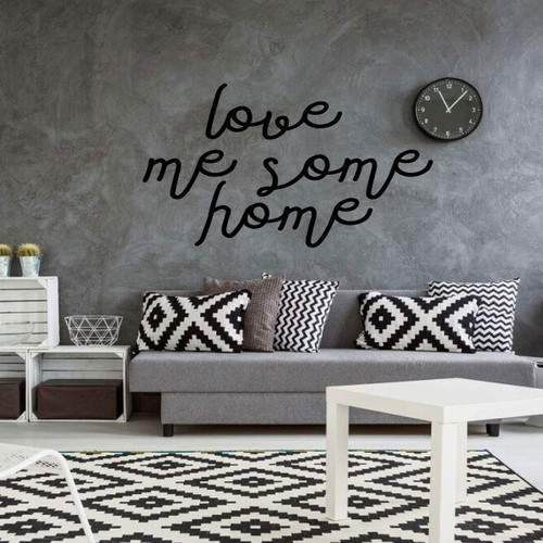 Family Wall Decal ' 'Love Me Some Home ' - Vinyl Art for Living Room, Bedroom or Home D'cor ' A Variety of Sizes and Colors