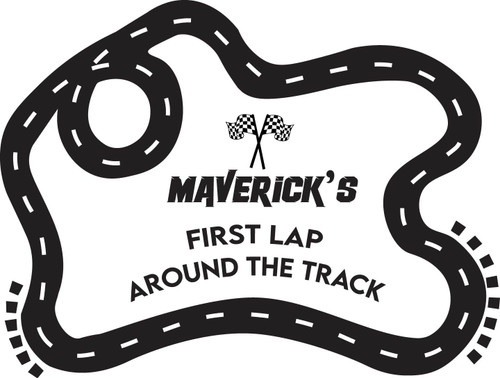 First Lap Around The Track Wall Decal