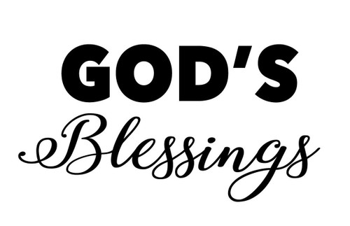 God's Blessings Vinyl Wall Decal