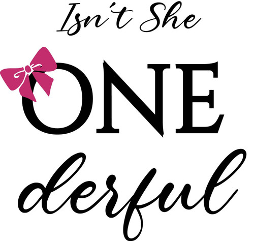 Isn't She Onederful Vinyl Decal - First Birthday Decor