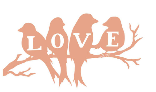 love birds on a branch 2008