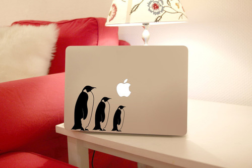 Penguins Apple Macbook Laptop Decal, Pengions Vinyl Design