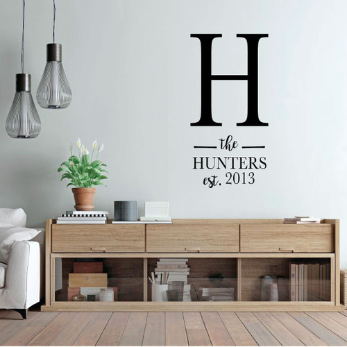 Personalized Family Farmhouse Wall decor - Family Name With Established Date - Bedroom or Living Room Decor