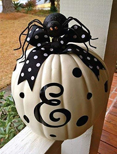 Pumpkin Decorations - Vinyl Decor, Halloween Home Decor, Halloween, or Thanksgiving Decorations, Personalized Home Decor - Pumpkin Not Included Decal Only