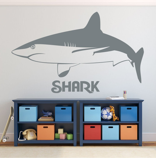 Shark Wall Decal - Vinyl Sticker Art for Home Decor, Bedroom, Room, Playroom Decoration - Diver Gift