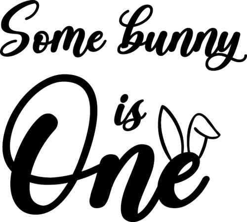 Some Bunny is One Wall Decal Sticker