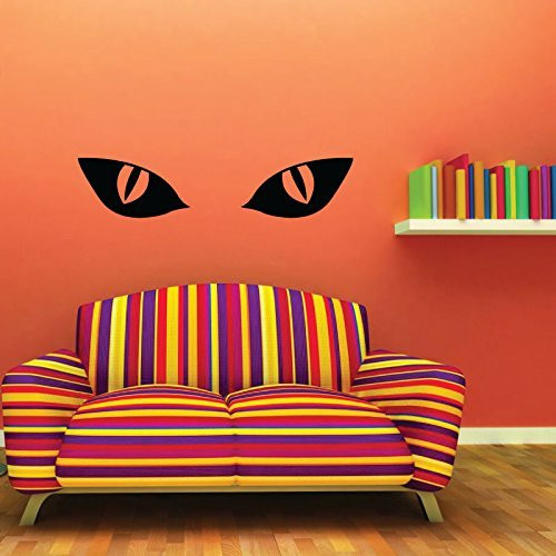 Spooky Eyes - Vinyl Wall Decal, All Hallows Eve, Haunted House Decorations, Evil Eye, Halloween Decor