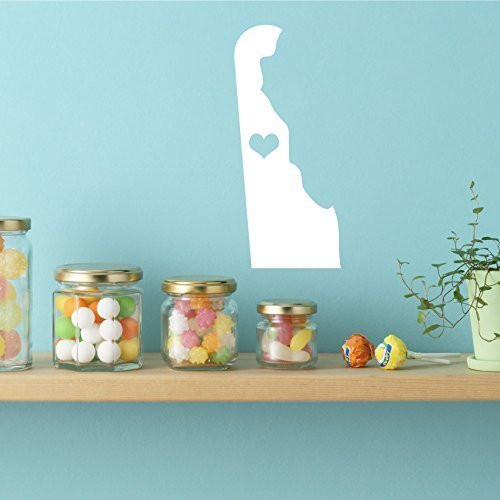 State Decals - Delaware Vinyl Wall Decor, 1st State, Dover Delaware, Thirteen Colonies, Small Wonder