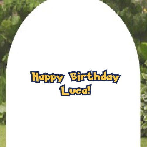 Themed 'Happy Birthday ' decal wall sticker