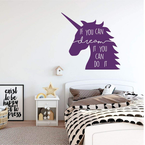Unicorn Silhouette Wall Decal