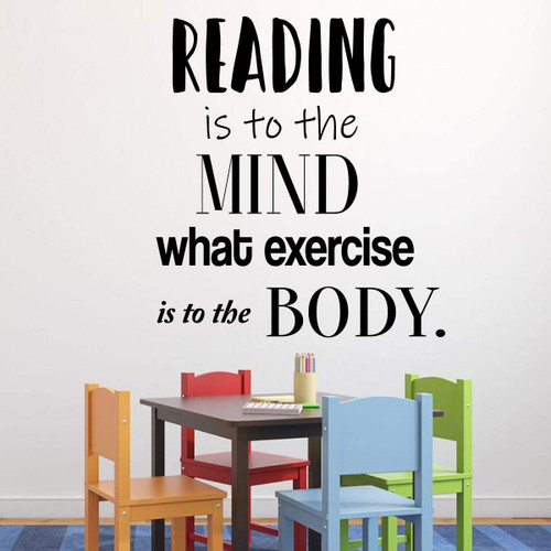 Wall Decal For Those Who Love to Read ' Bedtime Vinyl Wall Art and Decor for Children's Bedroom or playroom