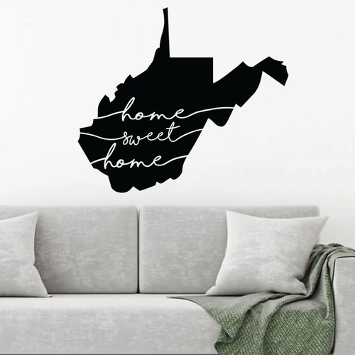 West Virginia 'Home Sweet Home' Vinyl Wall Decal