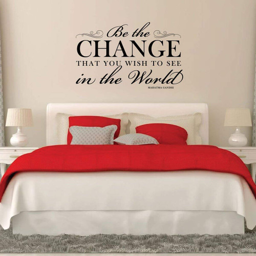 Be The Change Wall Decal Home Decor