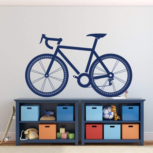 Bike Wall Decal Vinyl Sticker for Bedroom, Children's Room, Playroom, School Classroom